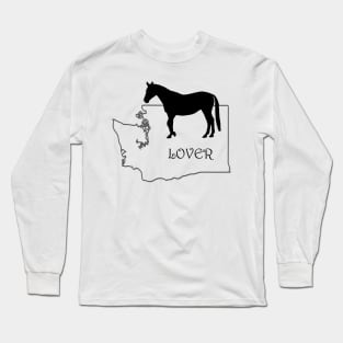 Washington Horse Lover Gift Long Sleeve T-Shirt